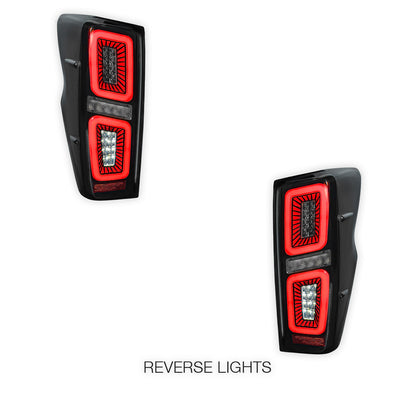Isuzu D-Max RG (2020 - 2024) Sequential Smoked Beast Style LED Tail Lights LH + RH