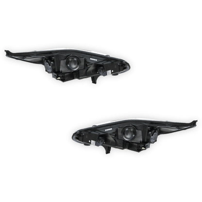 Ford Fiesta WZ Sport/Ambiente/Trend (2013 - 2018) Chrome Reflector Black Surround Headlights LH + RH