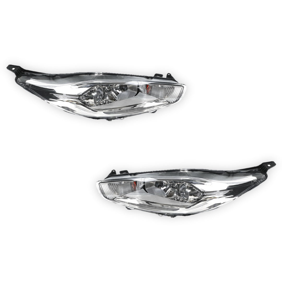 Ford Fiesta WZ ST (2013 - 2018) Chrome Reflector OEM Style Headlights LH + RH