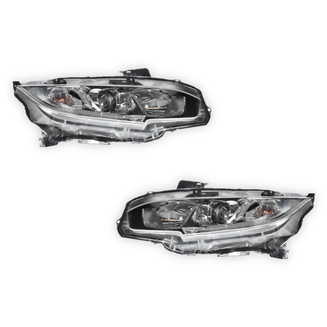 Honda Civic FC / FK (2016 - 2021) Non-LED Projector Headlights LH + RH