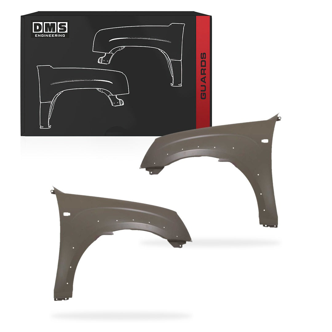 Isuzu D-MAX RC (2008 - 2012) Guards With Flasher Hole With Flare Holes LH + RH
