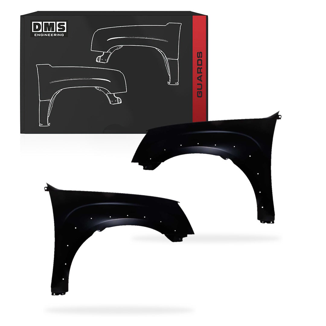 Isuzu D-MAX RC (2008 - 2012) Guards Without Flasher Hole With Flare Holes LH + RH
