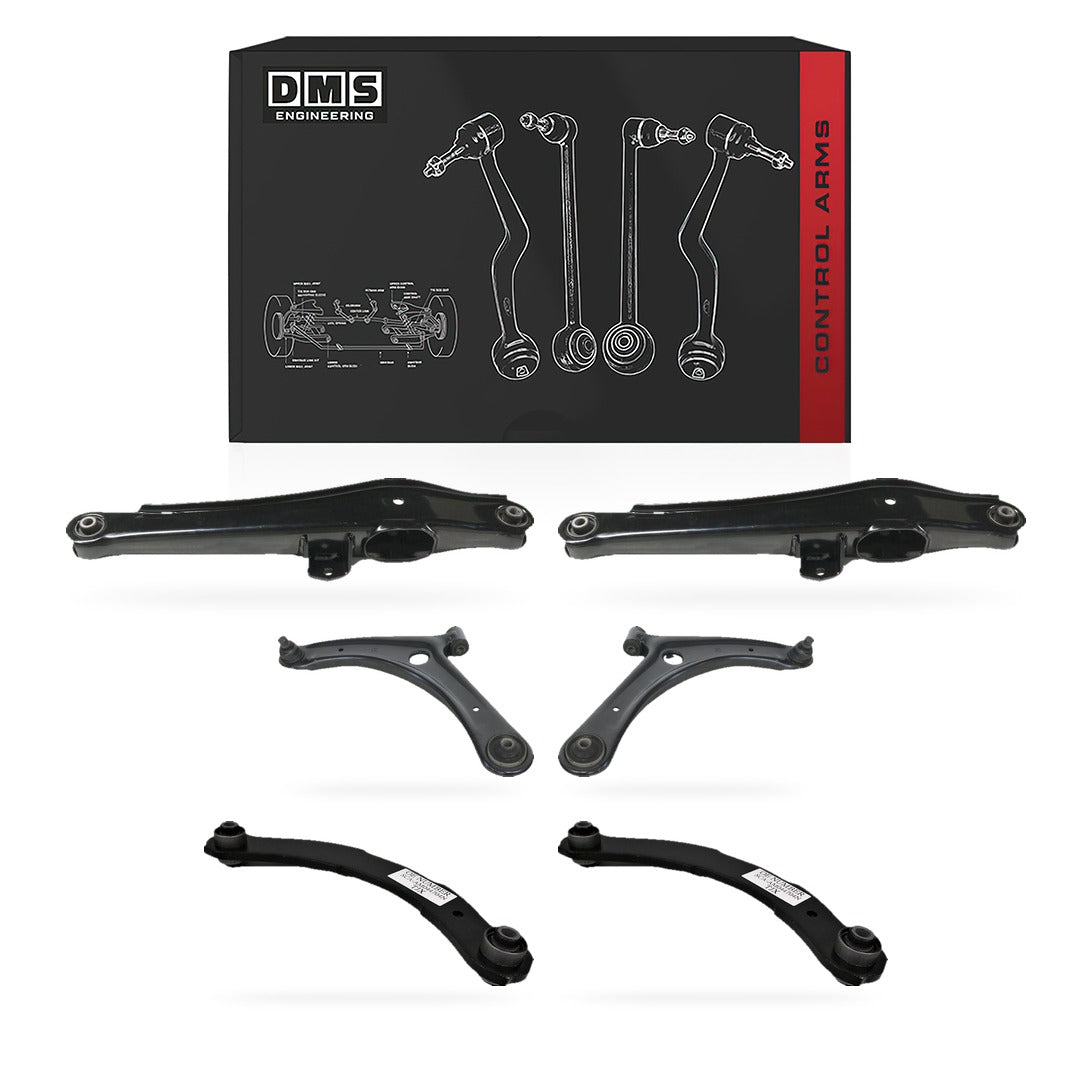 Jeep Compass MK (2007 - 2017) Front Lower and Rear Upper and Lower Control Arms LH + RH