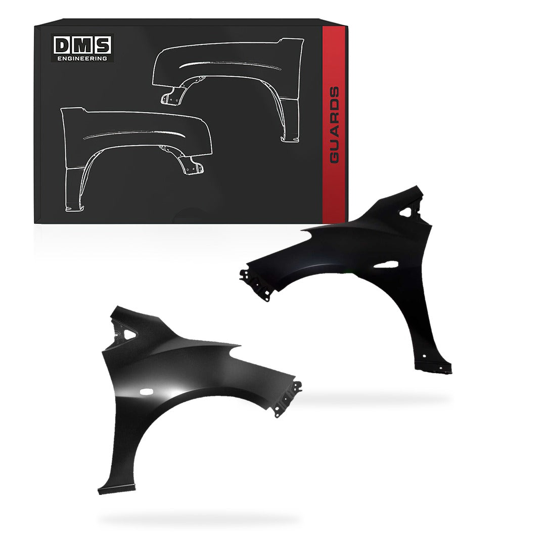 Mazda 2 DE (2007 - 2014) Guards With Spoiler Holes LH + RH
