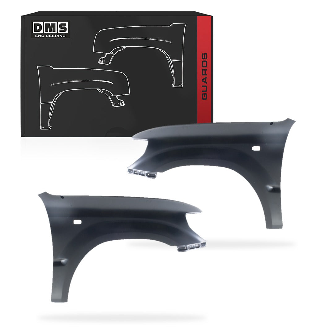 Toyota LandCruiser Prado 90 / 95 Series (1996 - 2002) Guards Without Flare Holes LH + RH