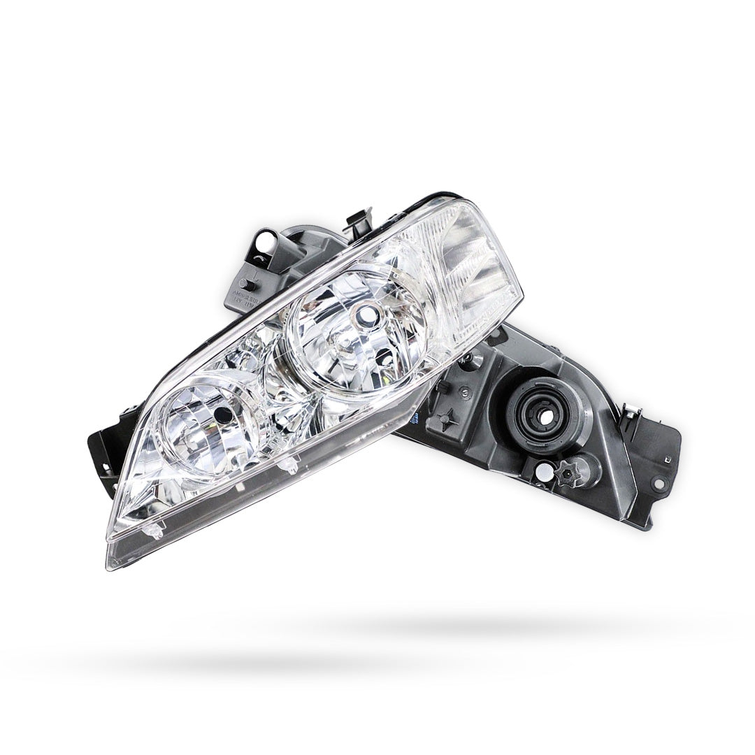 Ford Falcon / Fairmont BA BF (2002 - 2006) Chrome / Black OEM Style Headlights LH + RH