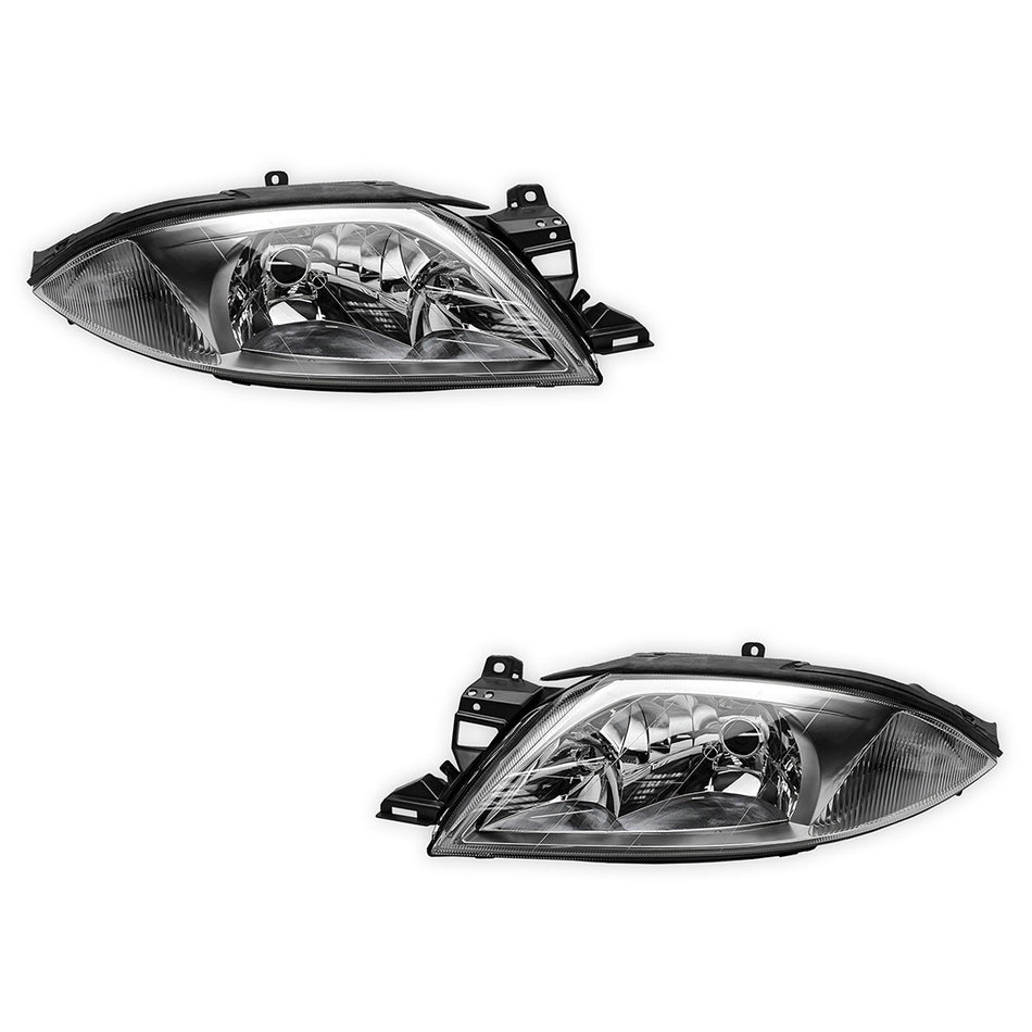 Ford Falcon AU Series 1 (1998 - 2000) Silver Grey Headlights LH + RH