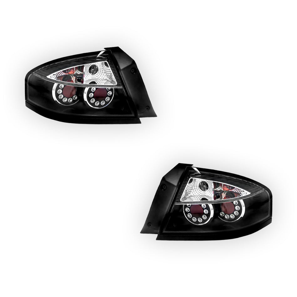 Ford Falcon BA / BF (2002 - 2008) Black LED Altezza Tail Lights LH + RH