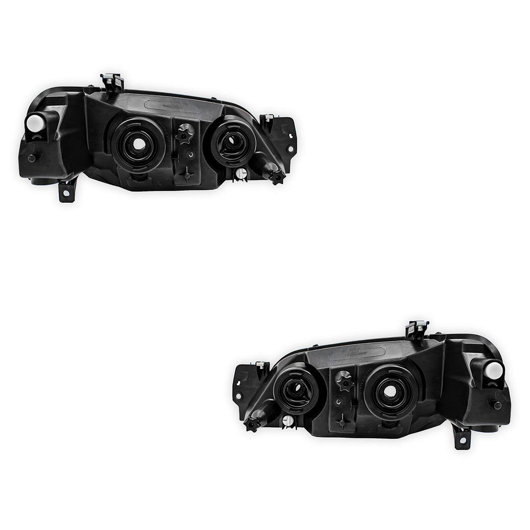 Ford Falcon BA / BF (2002 - 2008) Black OEM Style Headlights LH + RH