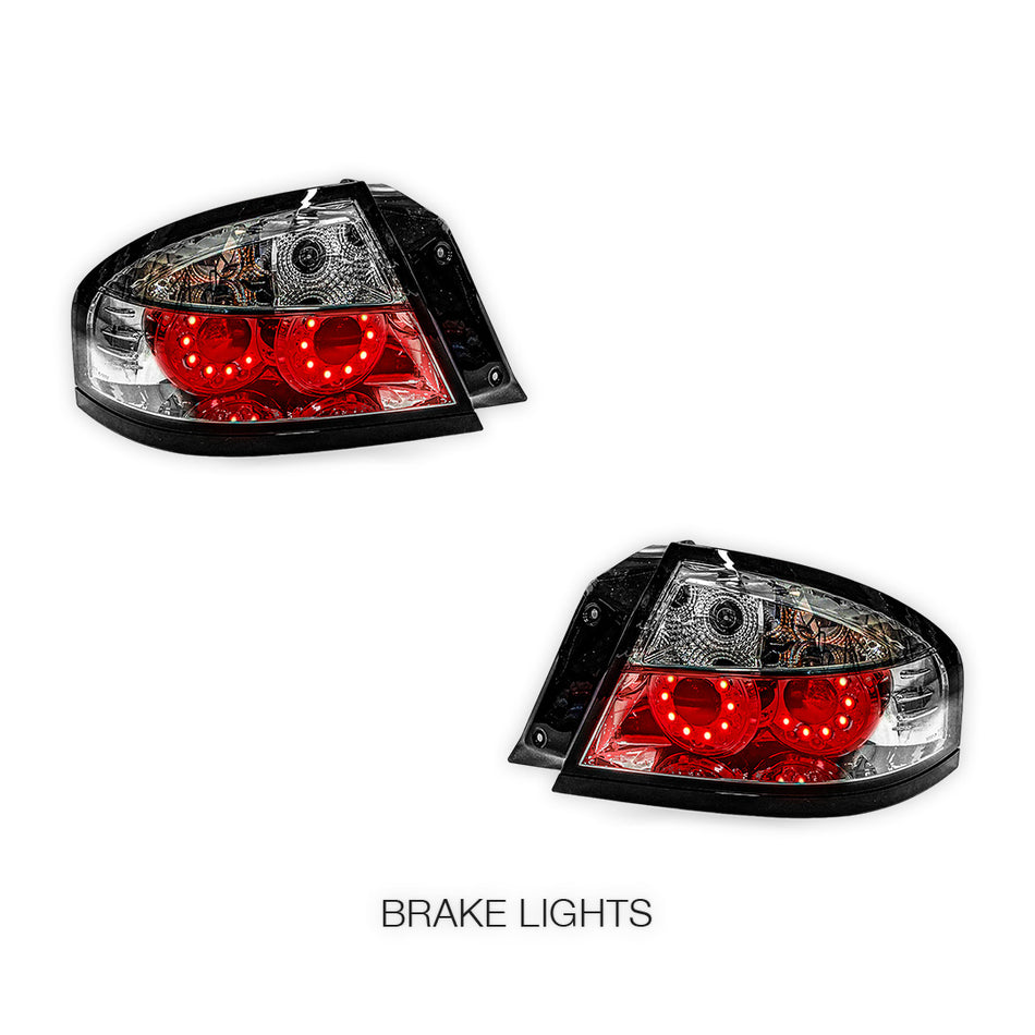 Ford Falcon BA / BF (2002 - 2007) Crystal Clear LED Tail Lights LH + RH