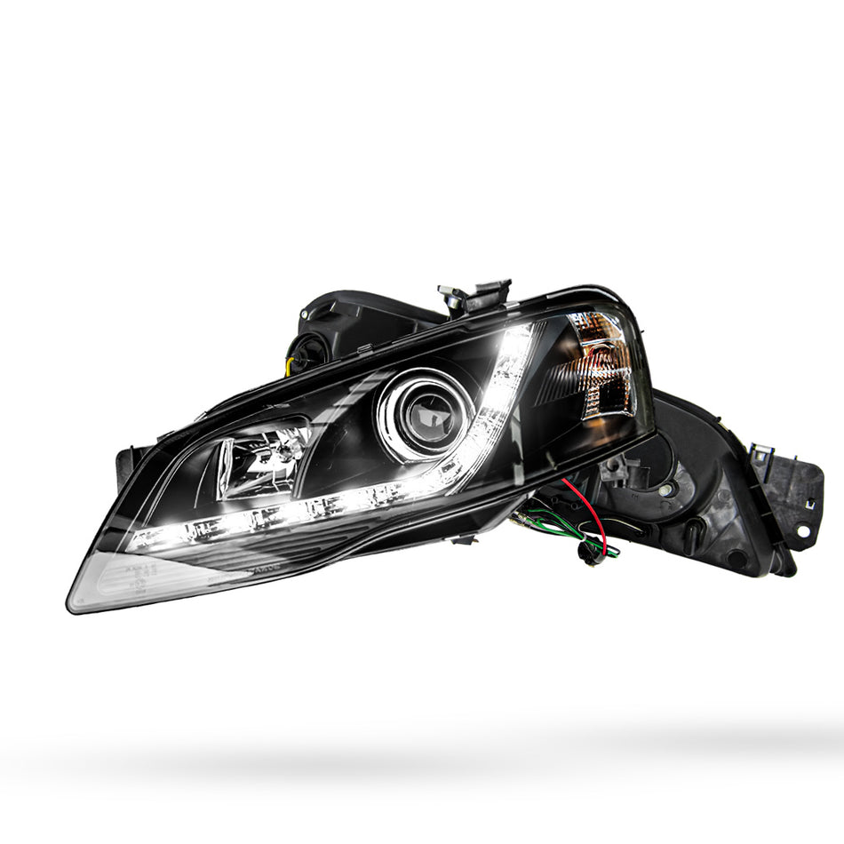 Ford Falcon BF Series 2 (2006 - 2008) Black LED Headlights LH + RH