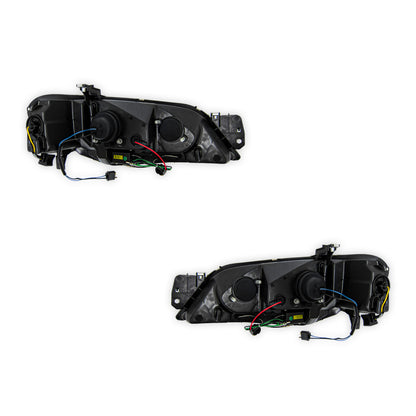 Ford Falcon BF Series 2 (2006 - 2008) Black LED Headlights LH + RH