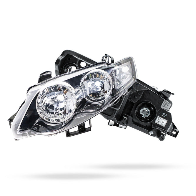 Ford Falcon FG Series 1 (2008 - 2011) Black OEM Style Headlights LH + RH