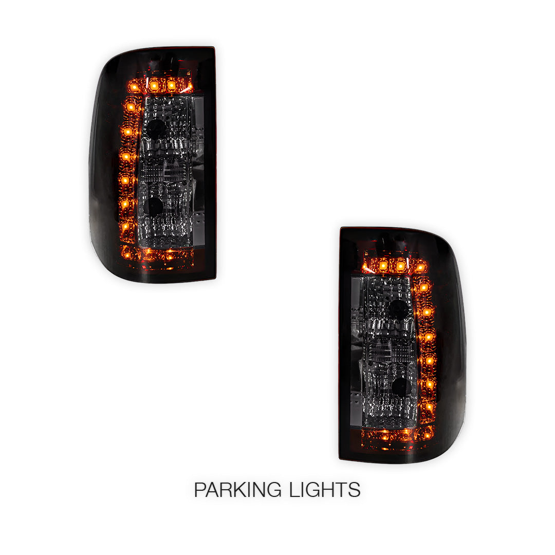 Ozeparts Smokey LED Tail Light Lamps For Ford Falcon FG FG X Ute XR6 XR8 Turbo - Pair