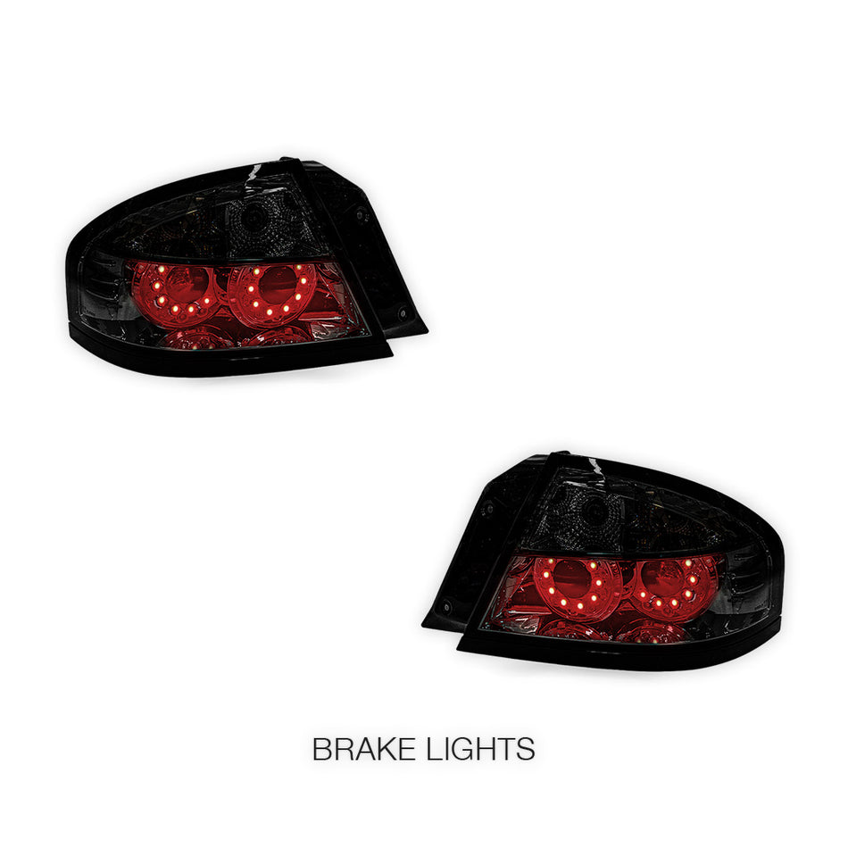 Ford Falcon BA / BF (2002 - 2007) Smoked LED Altezza Tail Lights LH + RH