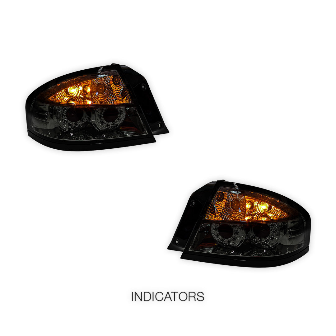 Ford Falcon BA / BF (2002 - 2007) Smoked LED Altezza Tail Lights LH + RH