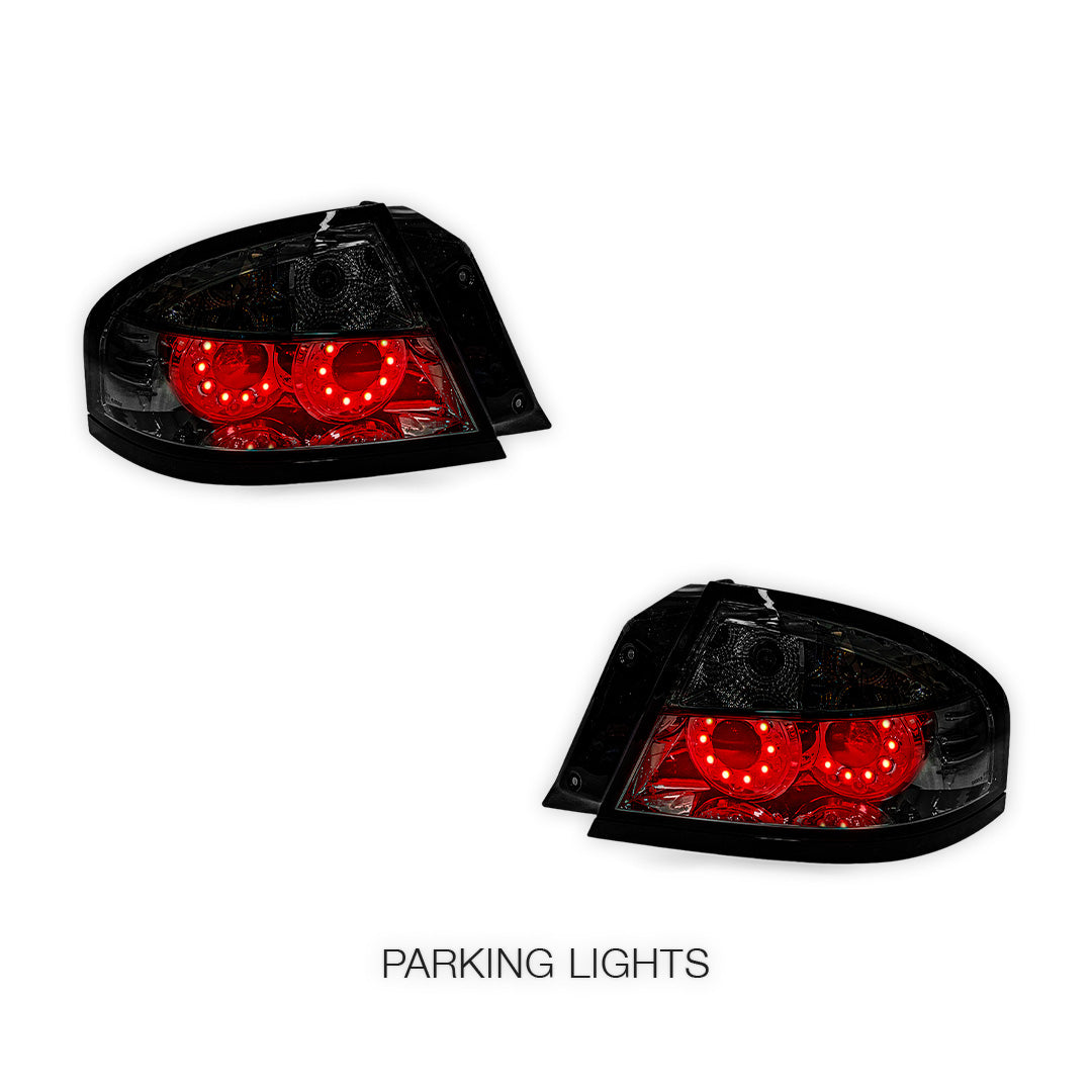 Ford Falcon BA / BF (2002 - 2007) Smoked LED Altezza Tail Lights LH + RH