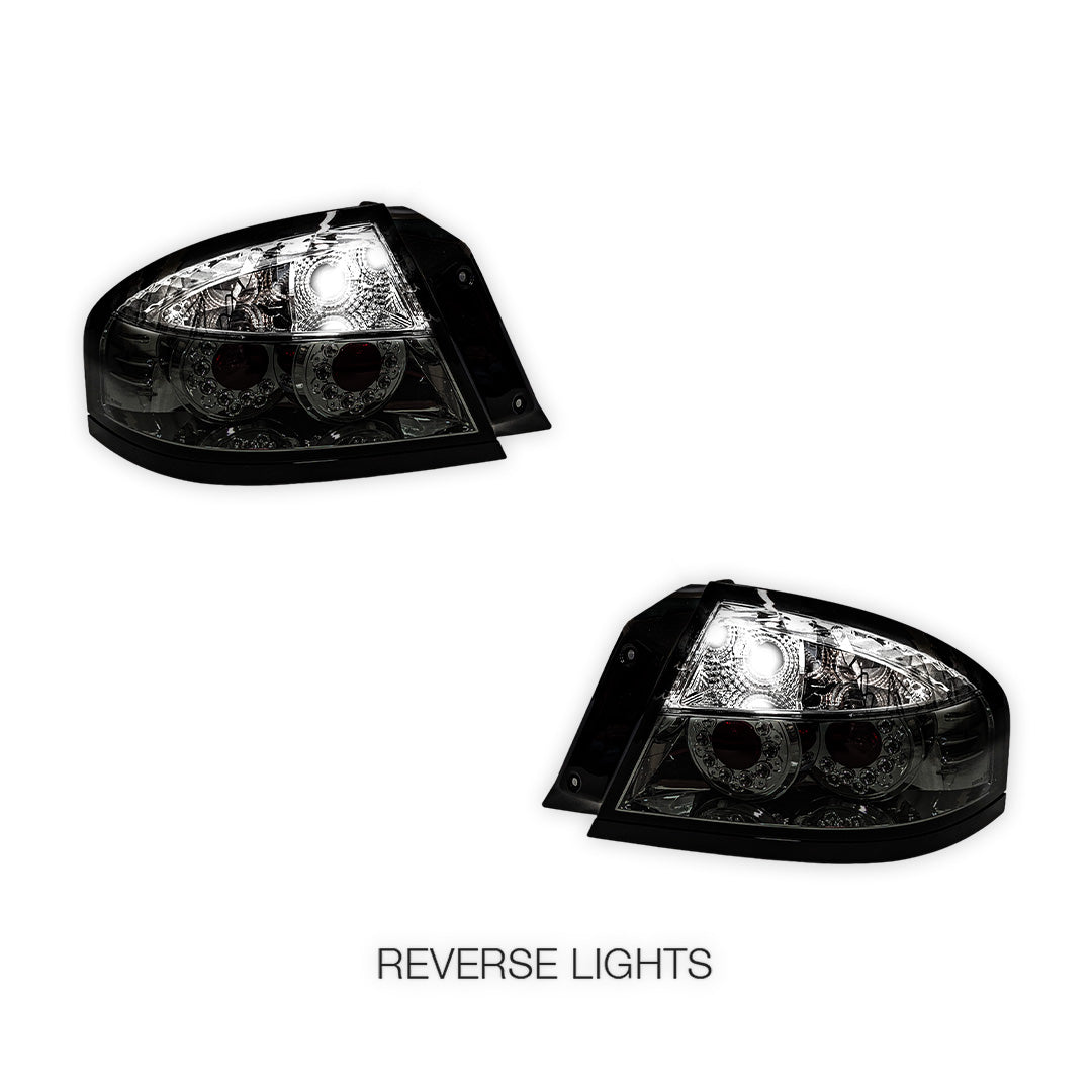 Ford Falcon BA / BF (2002 - 2007) Smoked LED Altezza Tail Lights LH + RH