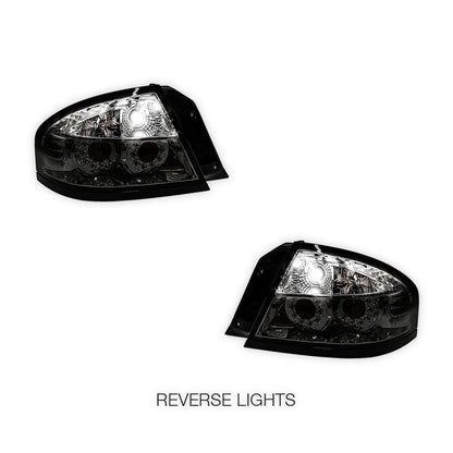 Ford Falcon BA / BF (2002 - 2007) Smoked LED Altezza Tail Lights LH + RH