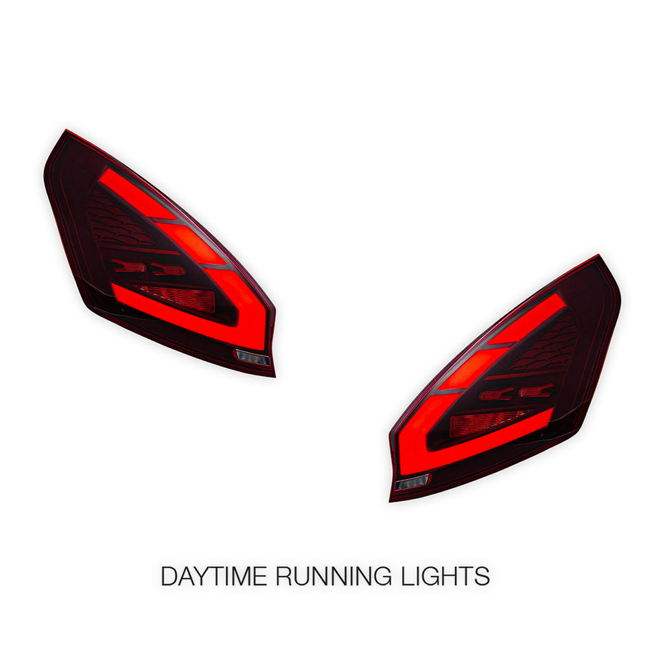 Ford Fiesta WS / WT / WZ (2008 - 2019) Sequential Red Full LED Tail Lights LH + RH