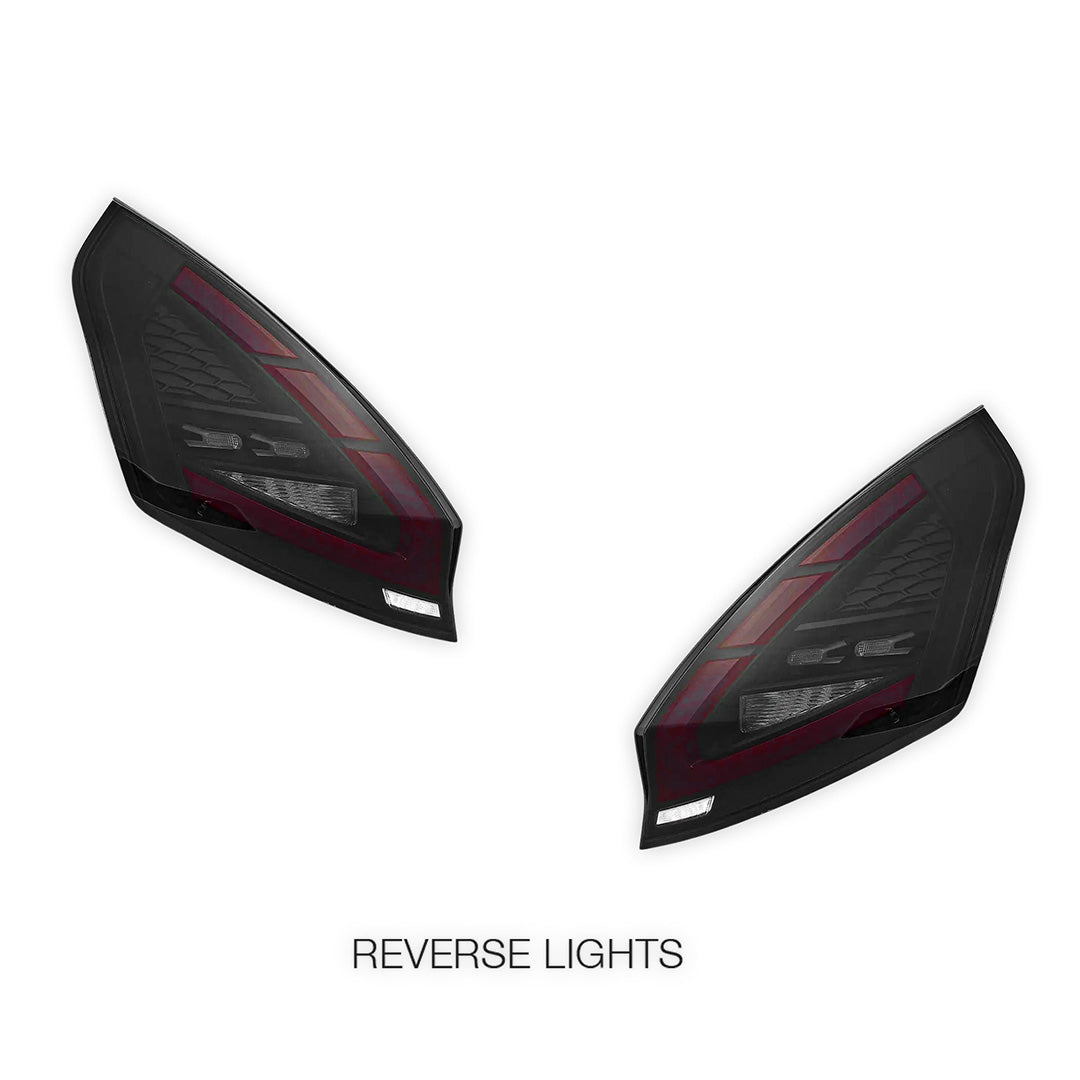 Ford Fiesta WS / WT / WZ (2008 - 2019) Sequential Smoked Full LED Tail Lights LH + RH