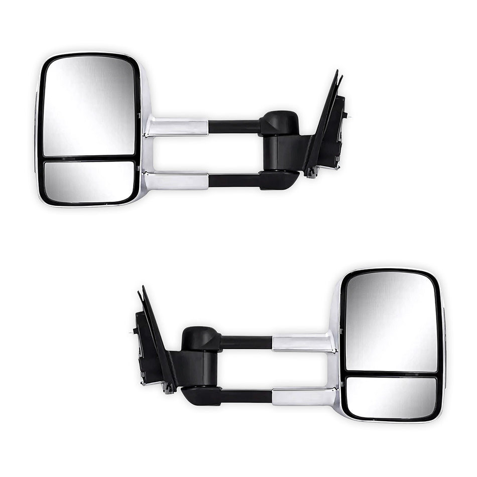 Ford Everest UA (2015 - 2019) Chrome Extendable Towing Side Mirrors