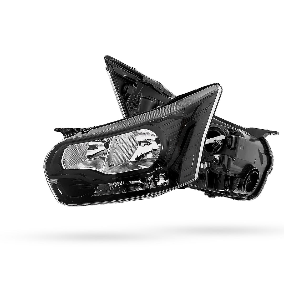 Ford Transit Van VO (2014 - 2024) Black OEM Style Headlights LH + RH