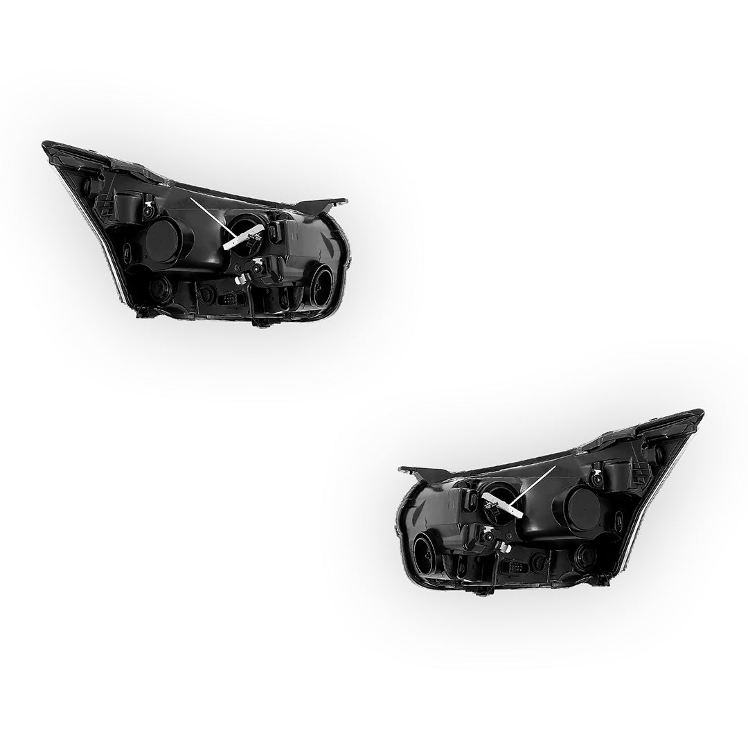 Ford Transit Van VO (2014 - 2024) Black OEM Style Headlights LH + RH