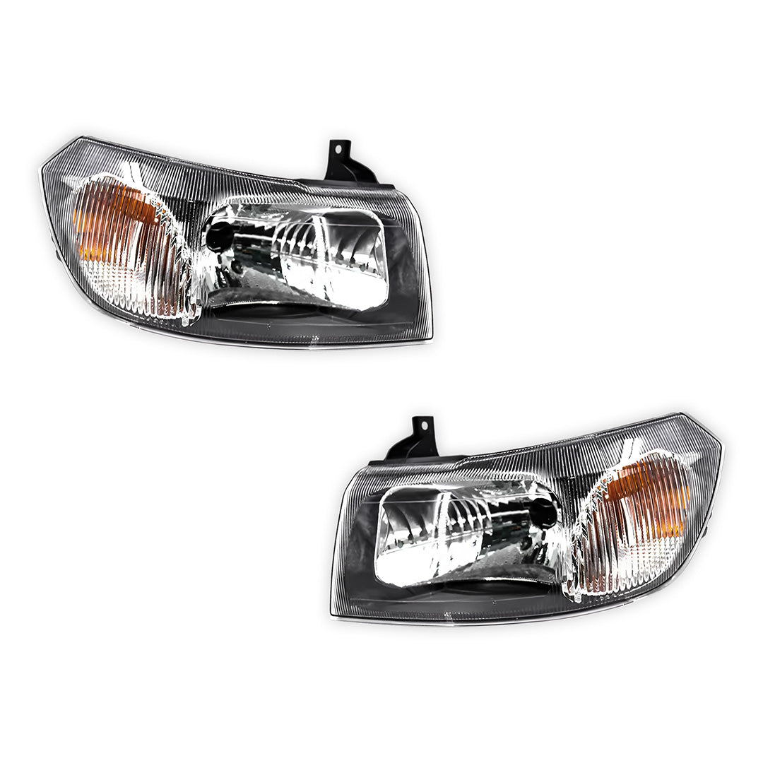 Ford Transit VH / VJ (2002 - 2006) Black Headlights LH + RH