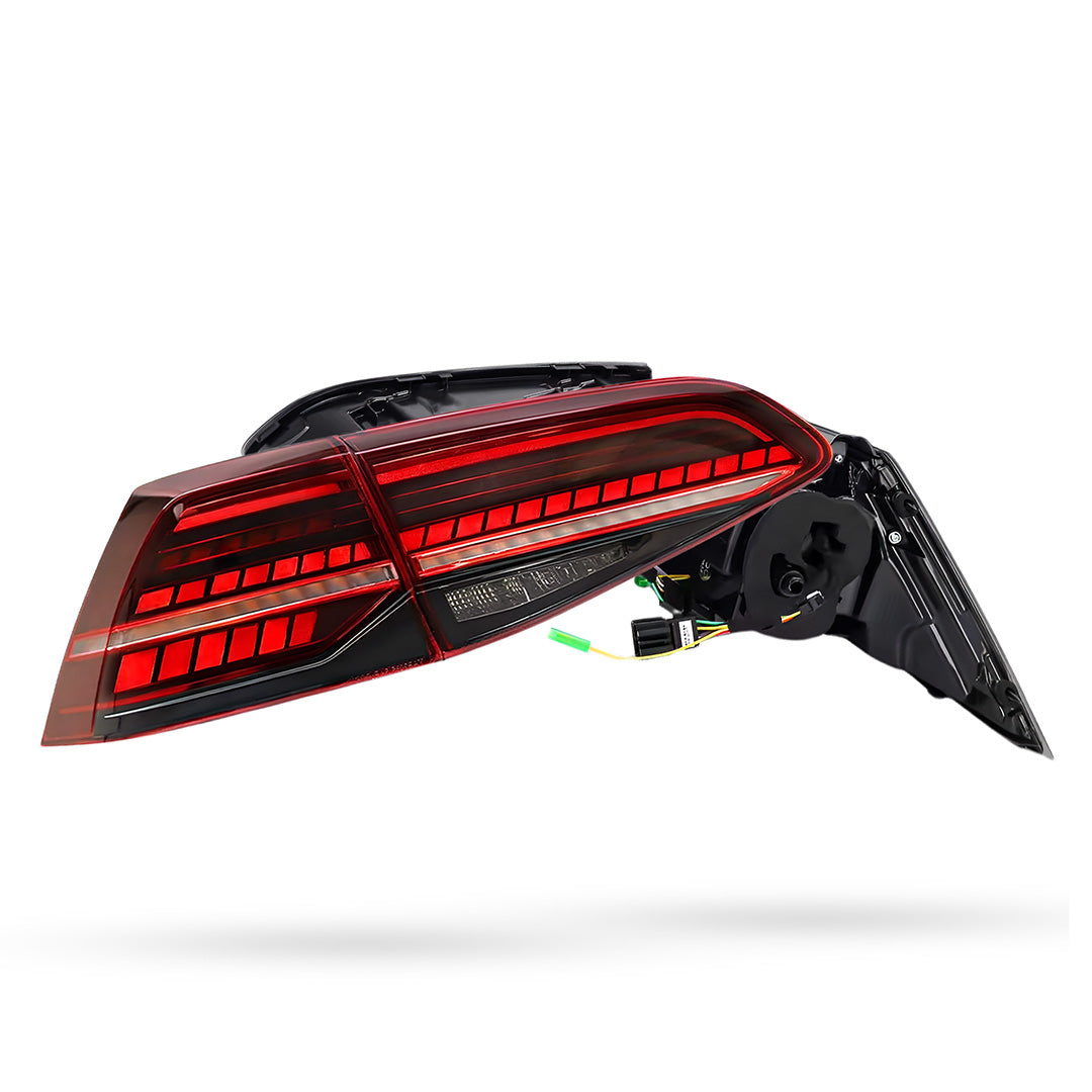 Volkswagen Golf MK7 (2013 - 2019) Sequential Red Full LED Tail Lights LH + RH