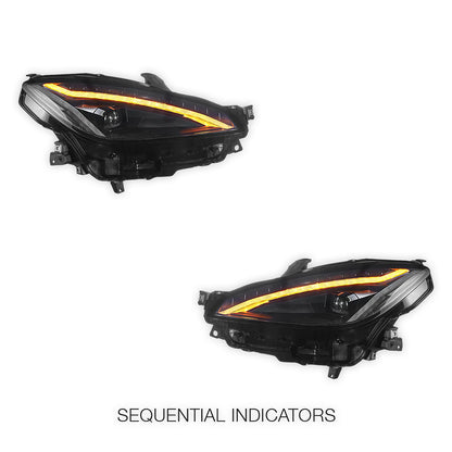 Toyota 86 / GR86 2nd Gen. (2022 - 2024) Sequential Full LED Projector Headlights LH + RH