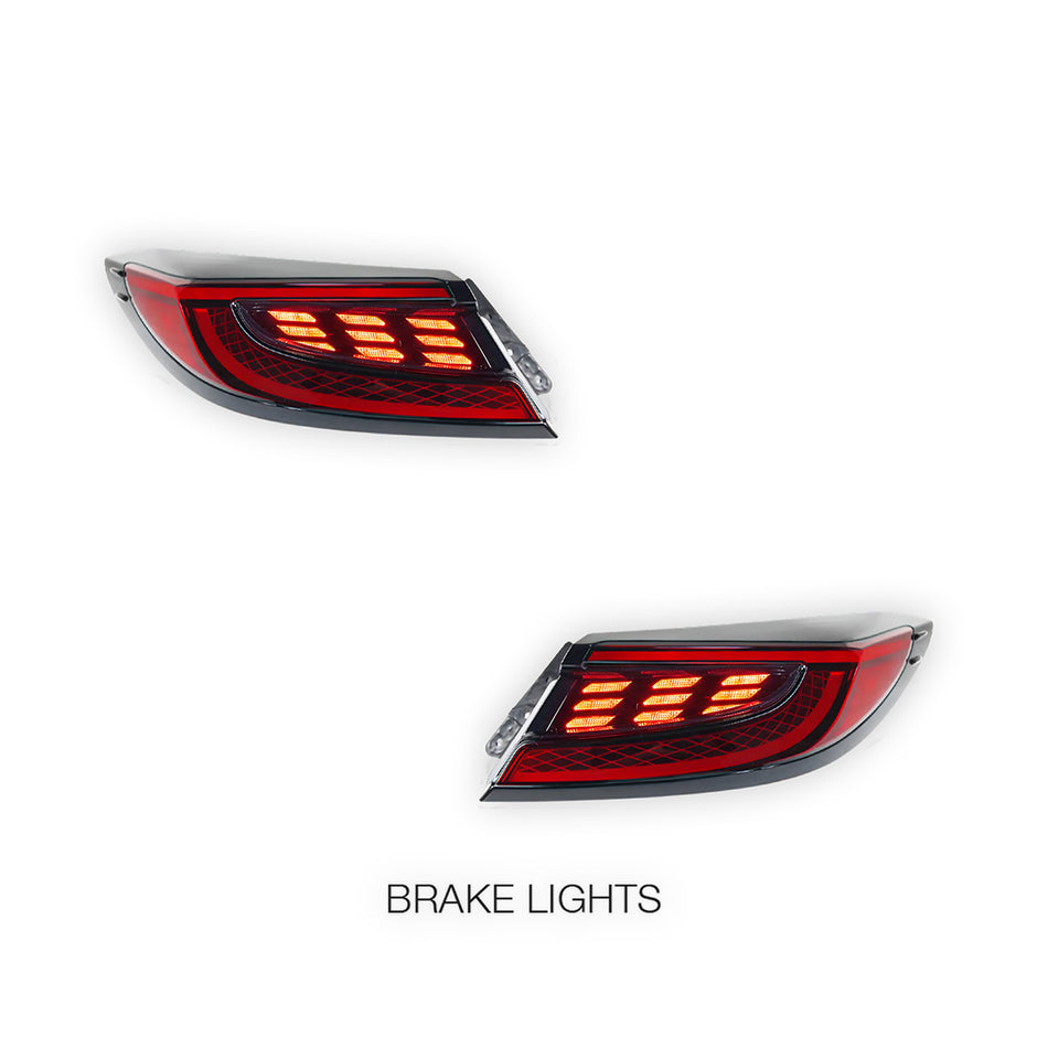 Subaru BRZ 2nd Gen. (2022 - 2024) Sequential Red Full LED Tail Lights LH + RH