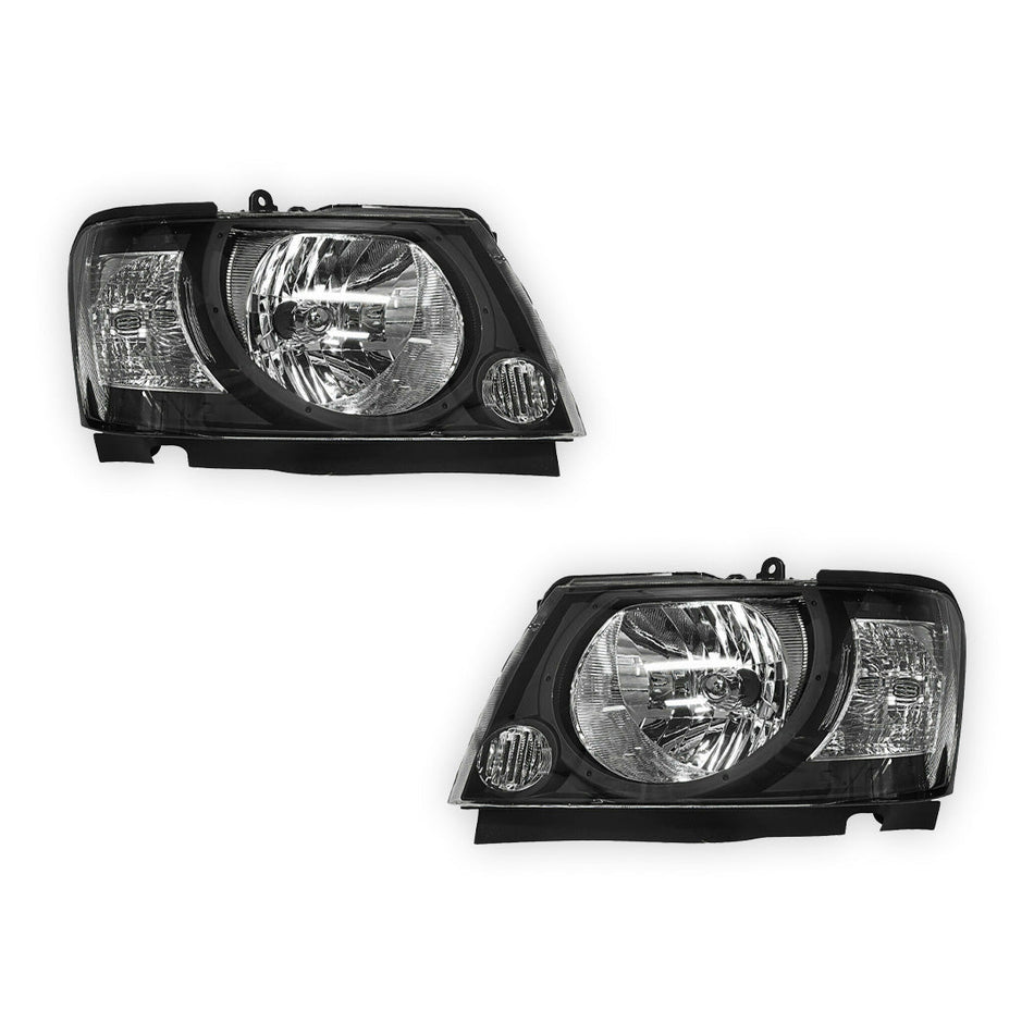 Nissan Patrol / Safari GU Y61 Wagon & Ute (2004 - 2015) Smoked Headlights LH + RH