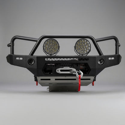 DMS Toyota HiLux N70 (2005 - 2011) Triple Hoop Steel Bull Bar + LED Lights ADR Compliant