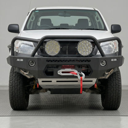 DMS Toyota HiLux N70 (2005 - 2011) Triple Hoop Steel Bull Bar + LED Lights ADR Compliant