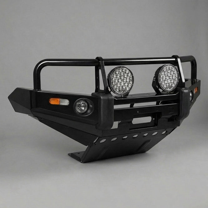 DMS Toyota HiLux N70 (2011 - 2015) Triple Hoop Steel Bull Bar + LED Lights ADR Compliant