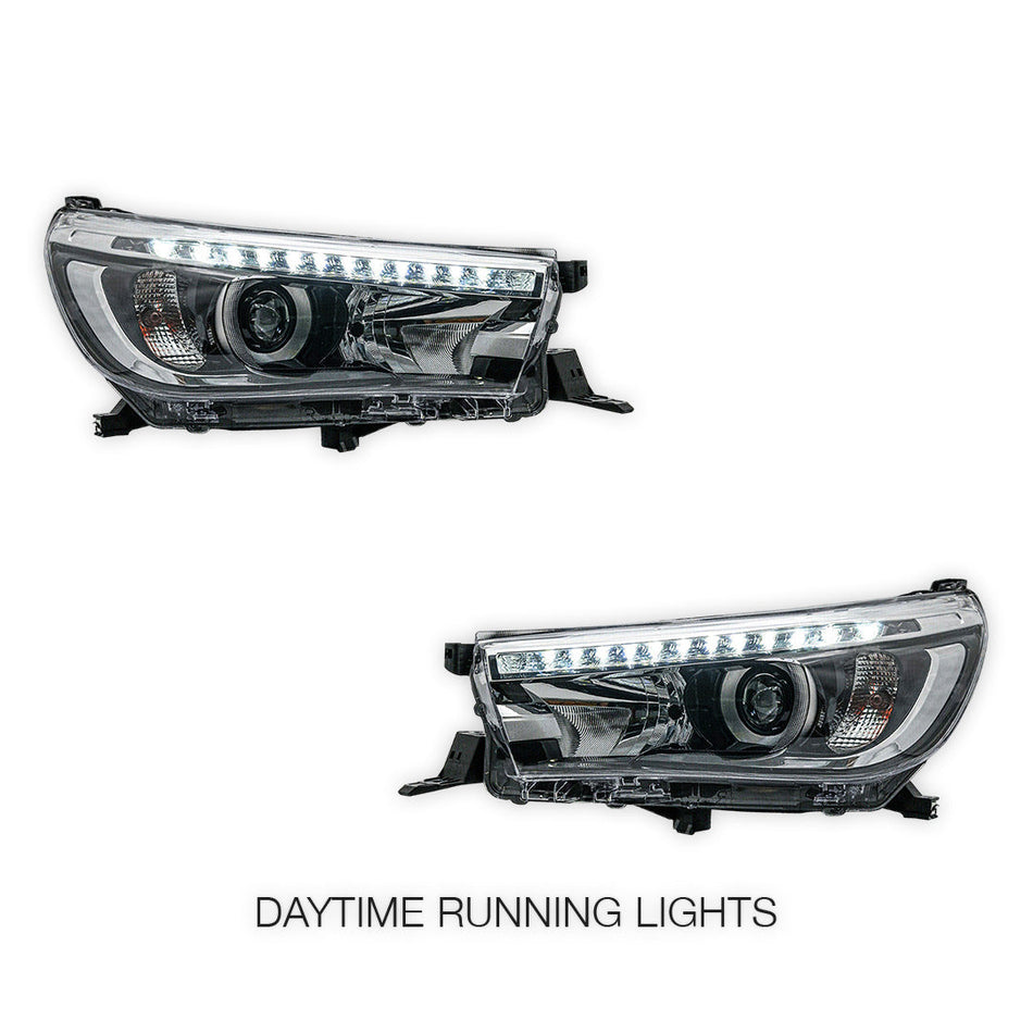 Toyota Hilux N80 (2015 - 2024) Sequential Projector Headlights LH + RH