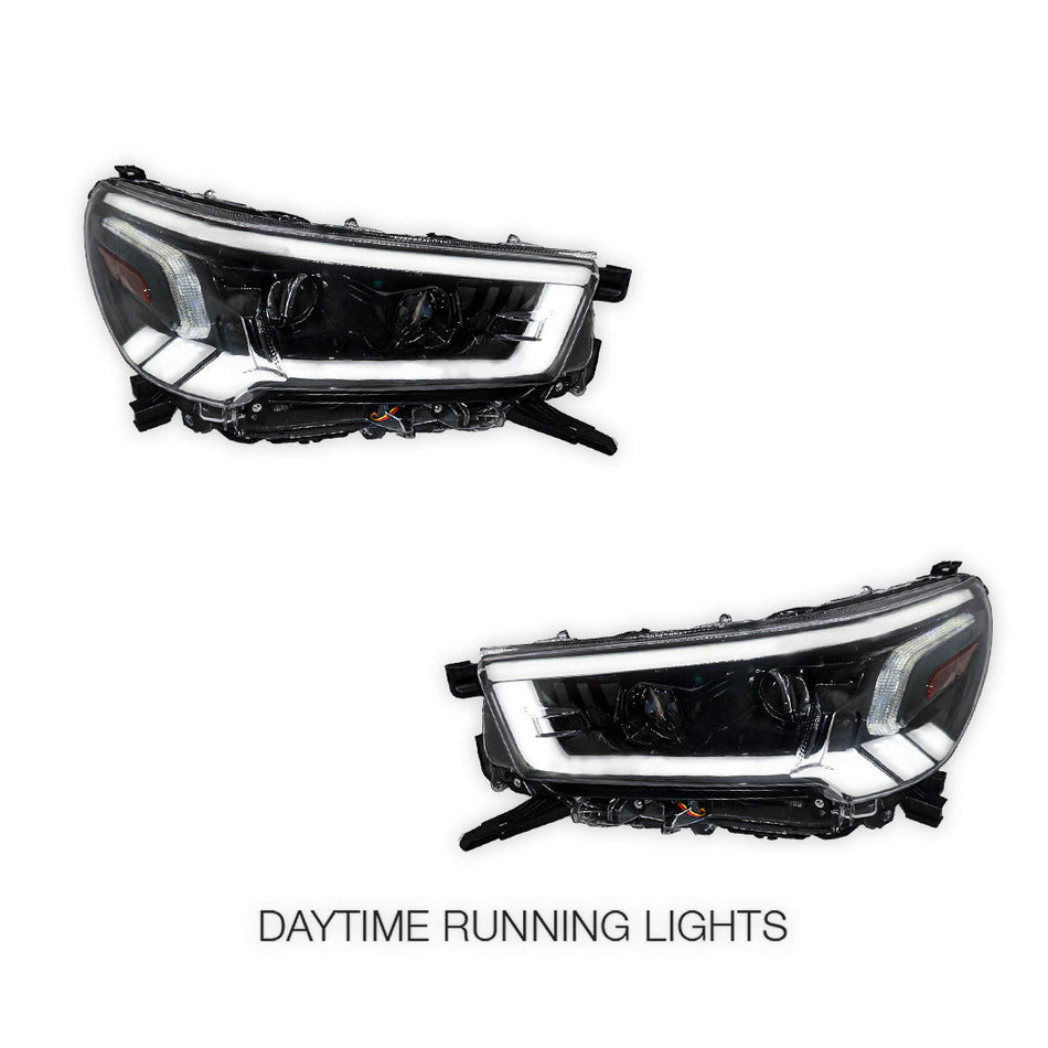 Toyota Hilux N80 (2020 - 2024) Sequential DRL Projector Headlights LH + RH