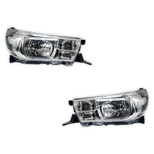 Toyota Hilux N80 Workmate (2015 - 2022) Clear OEM Style Headlights LH + RH