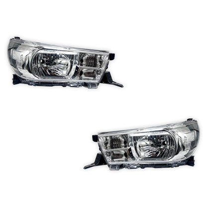 Toyota HiLux N80 GUN GGN TGN Workmate / SR (2015 - 2025) OEM Style Headlights LH + RH