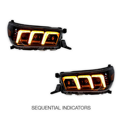 Toyota Hilux N80 (2016 - 2020) Sequential Headlights LH + RH