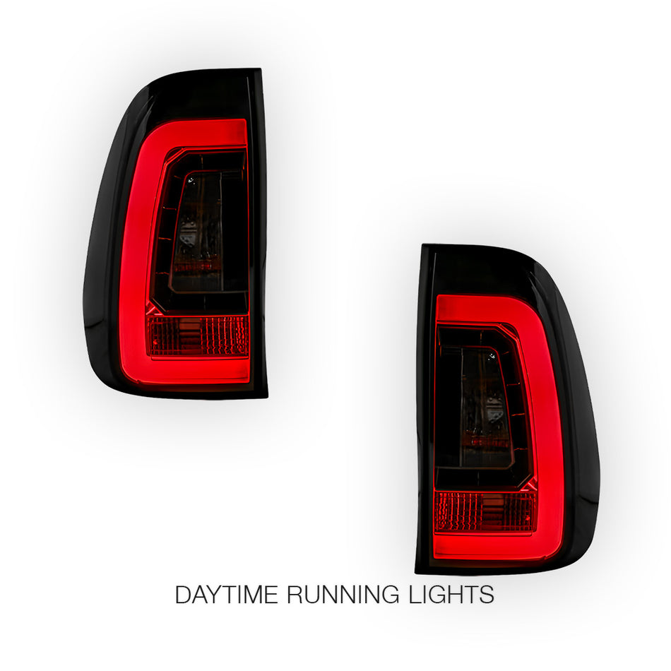 Toyota Hilux N80 (2015 - 2020) Smoked Red 3D LED Tail Lights LH + RH