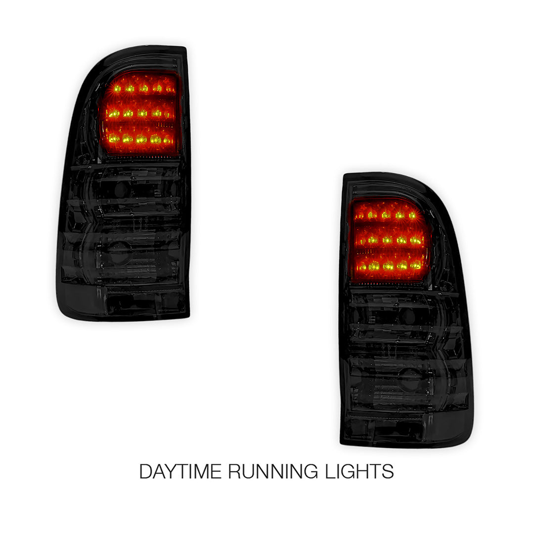 Toyota Hilux N70 / Vigo (2005 - 2014) Smoked Black LED Tail Lights LH + RH
