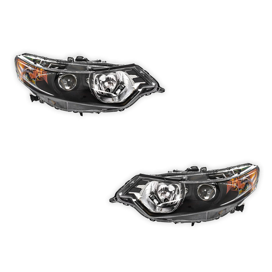 Honda Accord Euro CU (2008 - 2011) Non-Xenon Headlights LH + RH