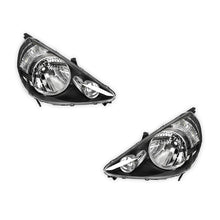 Honda Jazz GD Hatch (2004 - 2008) Black OEM Style Headlights LH + RH