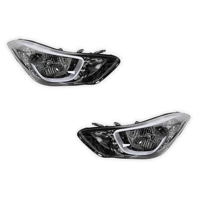 Hyundai Elantra MD (2013 - 2015) Non-LED OEM Style Headlights LH + RH