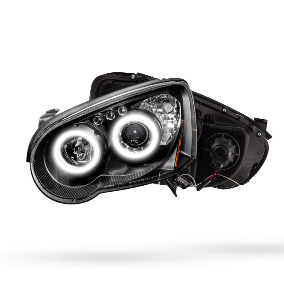 Subaru Impreza GD WRX Blob Eye (2003 - 2005) Angel Eyes Projector Headlights LH + RH