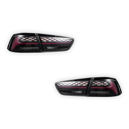 Mitsubishi Lancer Evo X / CJ / CF (2008 - 2017) Sequential Smoked LED Tail Lights LH + RH