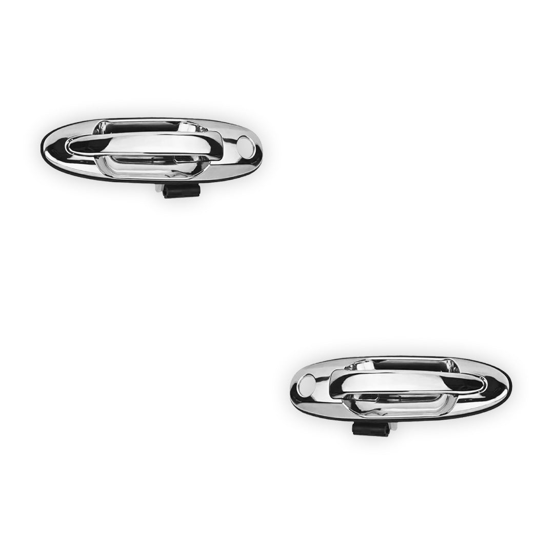 Toyota LandCruiser 100 Series (1998 - 2007) Front Full Chrome Outer Door Handles LH + RH