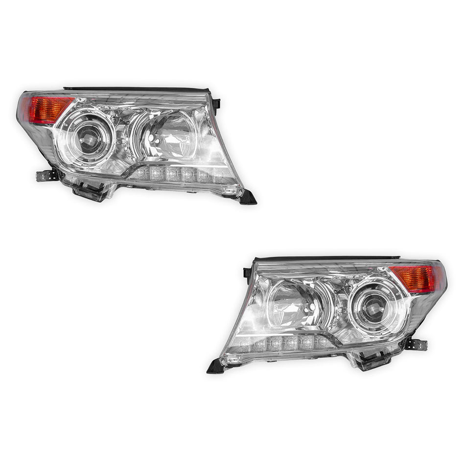 Toyota LandCruiser 200 Series (2012 - 2015) Headlights LH + RH